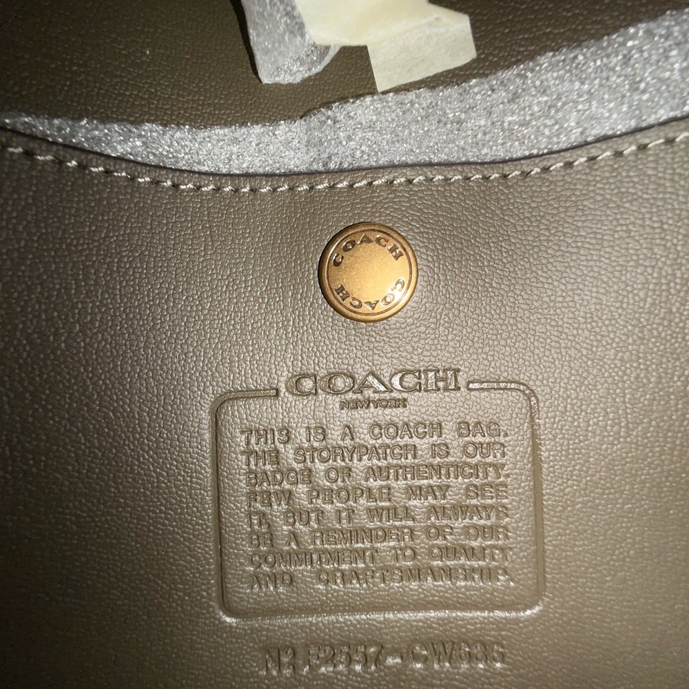 Coach Brooklyn Shoulder Bag 39 (Green Suede & Leather) - Picture 8 of 8